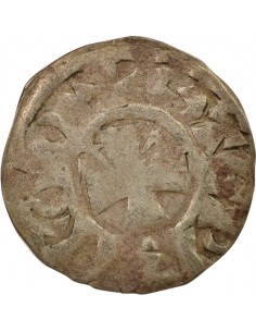 Duché de Bretagne Étienne I de Penthièvre 1 denier Billon 1138-1184 Guingamp 2