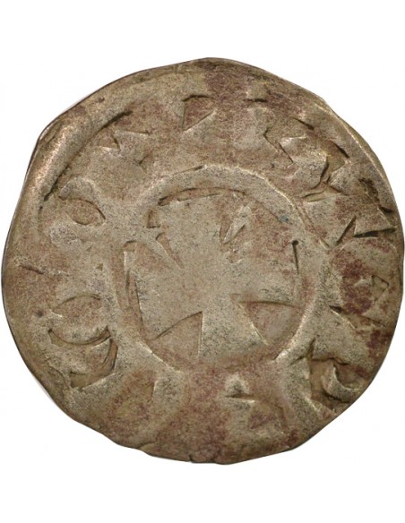 Duché de Bretagne Étienne I de Penthièvre 1 denier Billon 1138-1184 Guingamp