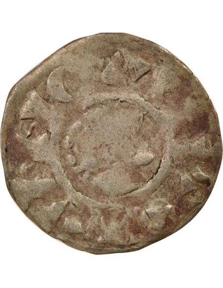 Duché de Bretagne Étienne I de Penthièvre 1 denier Billon 1138-1184 Guingamp
