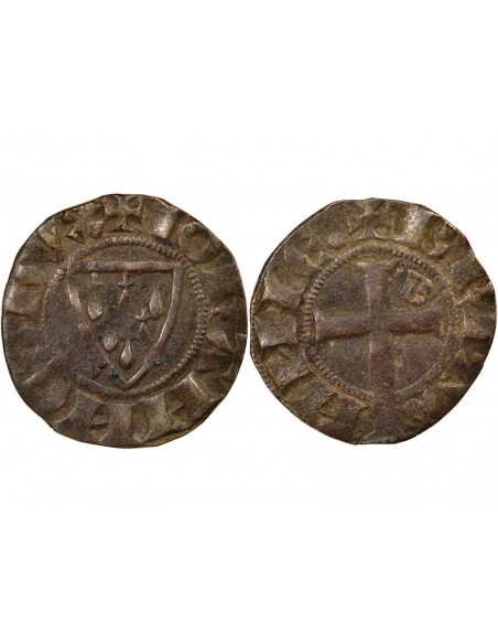 Duché de Bretagne Jean III de Bretagne 1 denier Billon 1316-1341 Saint-Brieuc