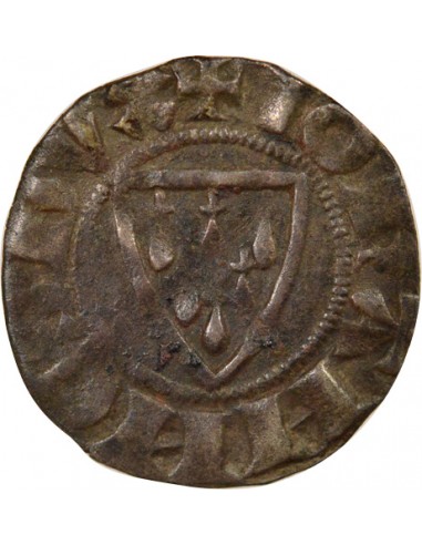 Duché de Bretagne Jean III de Bretagne 1 denier Billon 1316-1341 Saint-Brieuc