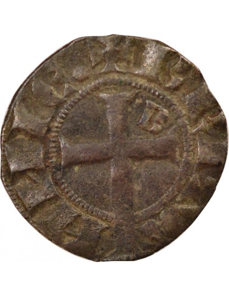 Duché de Bretagne Jean III de Bretagne 1 denier Billon 1316-1341 Saint-Brieuc