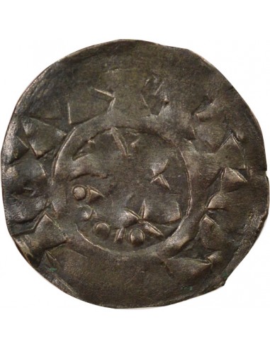 Duché de Bretagne Étienne I de Penthièvre 1 denier Billon 1138-1184 Guingamp