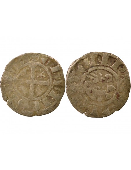 Duché de Bretagne Alain de Goëlo 1 denier Billon 1186-1212 Guingamp