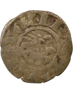 Duché de Bretagne Alain de Goëlo 1 denier Billon 1186-1212 Guingamp 2