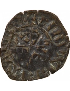 Jean III de Bretagne 1 denier Billon 1317-1319 T Nantes 2