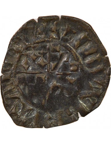 Jean III de Bretagne 1 denier Billon 1317-1319 T Nantes
