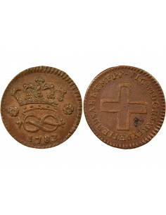 Piedmont Vittorio Amedeo III 2 denari Cuivre 1783