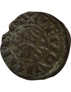 Arthur I de Bretagne 1 obole Billon 1196-1203 2
