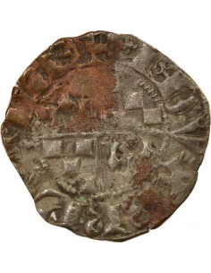 Jean III de Bretagne 1 denier Billon 1312-1319 T Nantes 2