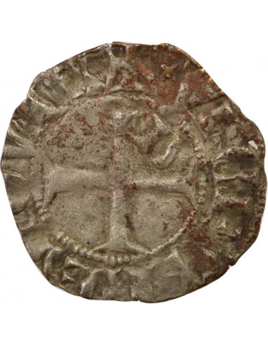 Jean III de Bretagne 1 denier Billon 1312-1319 T Nantes