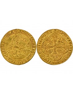 Pays-Bas Louis de Male 1 cavalier d'or Or  1346-1364