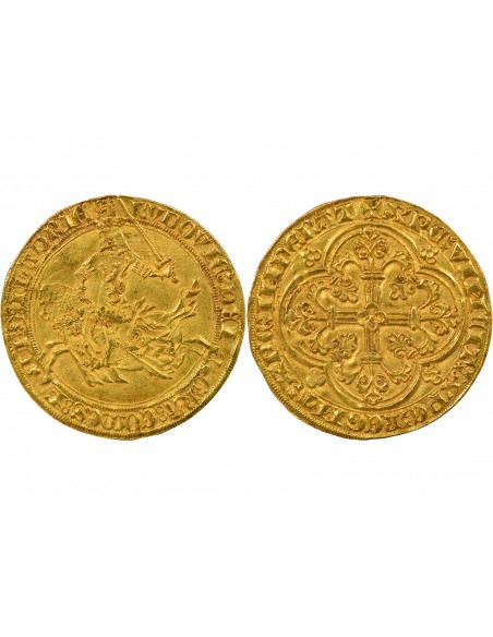 Pays-Bas Louis de Male 1 cavalier d'or Or  1346-1364