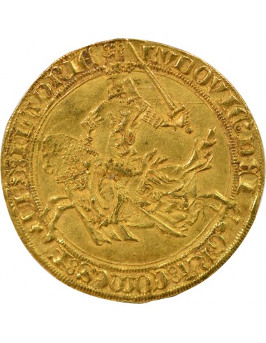 Pays-Bas Louis de Male 1 cavalier d'or Or  1346-1364