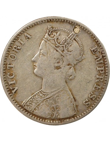 Reine 1 rupee Argent 1901 Calcutta