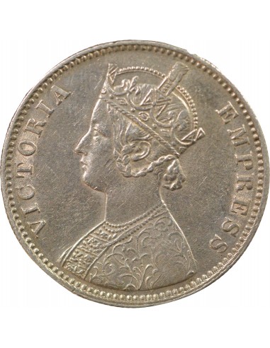 Reine 1 rupee Argent 1901 Calcutta