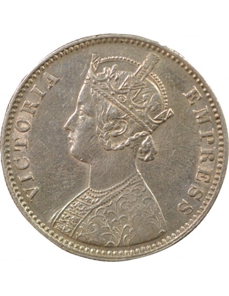 Reine 1 rupee Argent 1901 Calcutta