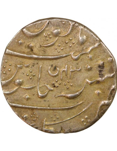 Inde Shah Alam II 1 rupee Argent 1806-1807 Pondichéry
