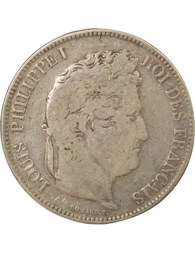 Tr. en relief 5 francs Argent 1834 Q Perpignan