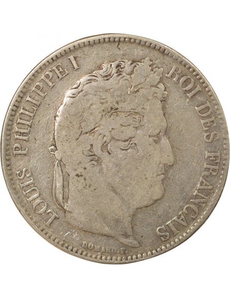 Tr. en relief 5 francs Argent 1834 Q Perpignan