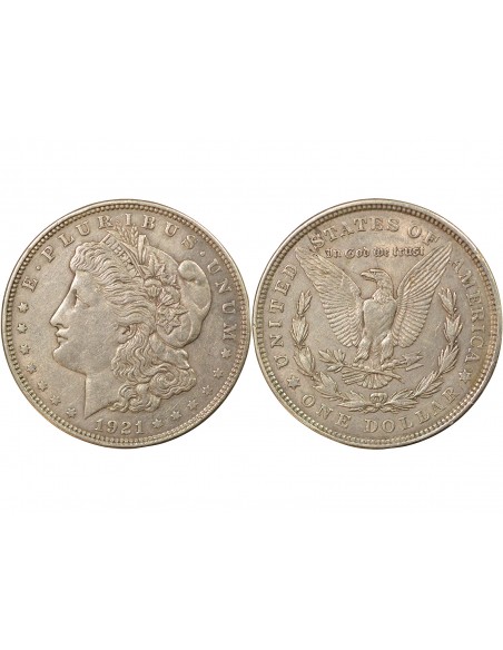 Etats Unis d'Amérique Morgan Dollar 1 Dollar Argent 1921 Philadelphie