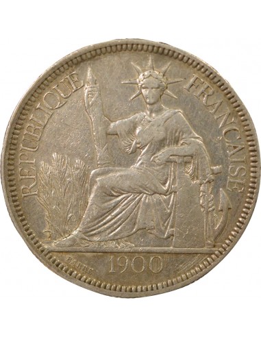 Indo-Chine Fr. 1 piastre Argent 1900 A - Paris