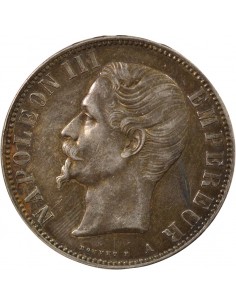 Napoléon III Tête nue 5 francs Argent 1856 A - Paris 2