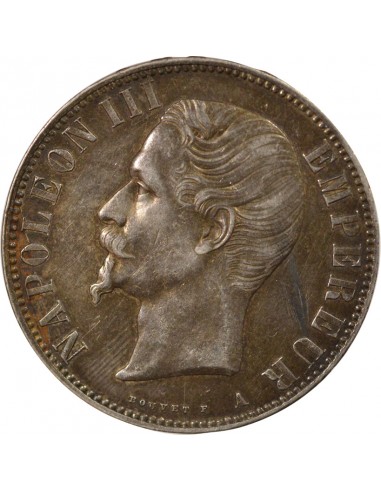 Napoléon III Tête nue 5 francs Argent 1856 A - Paris