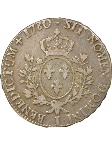 Louis XVI aux Rameaux d'Olivier ecu Argent 1780 I Limoges