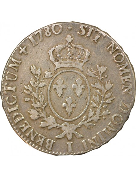 Louis XVI aux Rameaux d'Olivier ecu Argent 1780 I Limoges