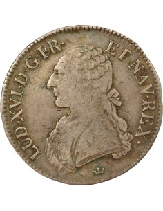 Louis XVI aux Rameaux d'Olivier ecu Argent 1785 M Toulouse 2
