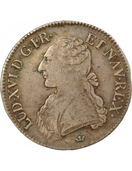 Louis XVI aux Rameaux d'Olivier ecu Argent 1785 M Toulouse