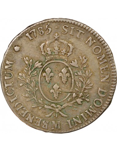 Louis XVI aux Rameaux d'Olivier ecu Argent 1785 M Toulouse