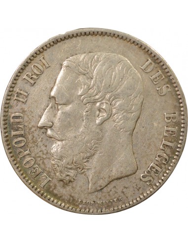Position A 5 francs Argent 1873 B. Bruxelles