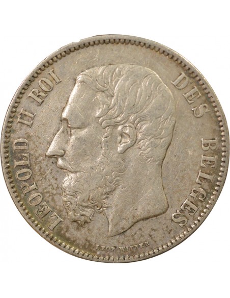 Position A 5 francs Argent 1873 B. Bruxelles