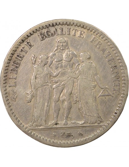 IIIe République 5 francs Argent 1872 A - Paris