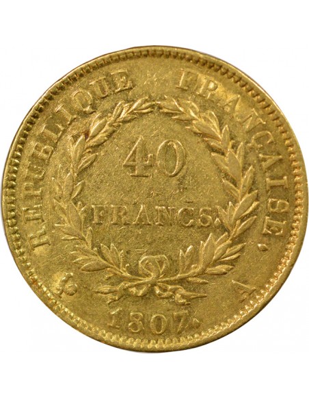 Roi d'Italie 40 francs Or 1807