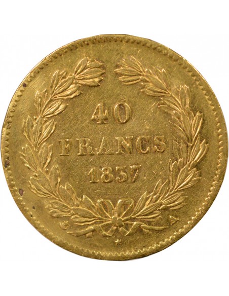Louis-Philippe Ier Domard 40 francs Or 1837 A - Paris