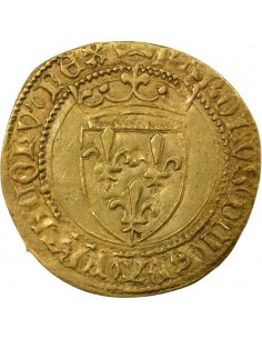 Charles VII 6e Emission 1/2 ecu d'or Or 1450-1455 A Paris 2
