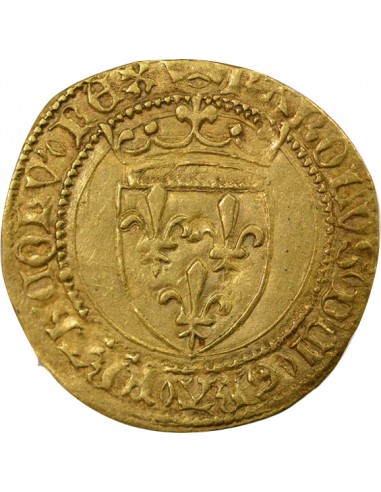Charles VII 6e Emission 1/2 ecu d'or Or 1450-1455 A Paris