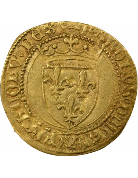Charles VII 6e Emission 1/2 ecu d'or Or 1450-1455 A Paris