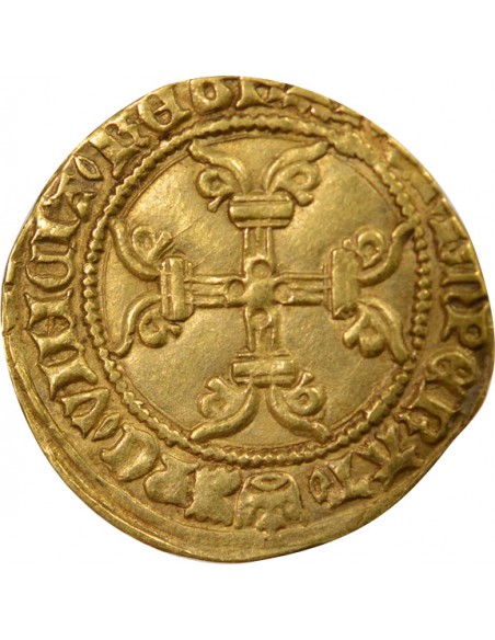 Charles VII 6e Emission 1/2 ecu d'or Or 1450-1455 A Paris