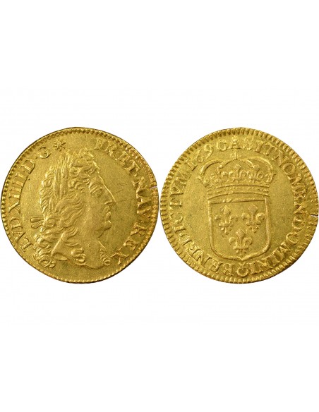 Louis XIV A l'Ecu 1 louis d'or Or 1690 A - Paris