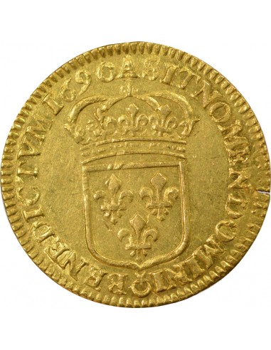 Louis XIV A l'Ecu 1 louis d'or Or 1690 A - Paris