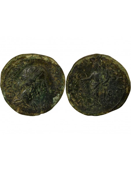 Rome Empire Faustine Jeune Hilaritas 1 sesterce Laiton 161-176 R Rome
