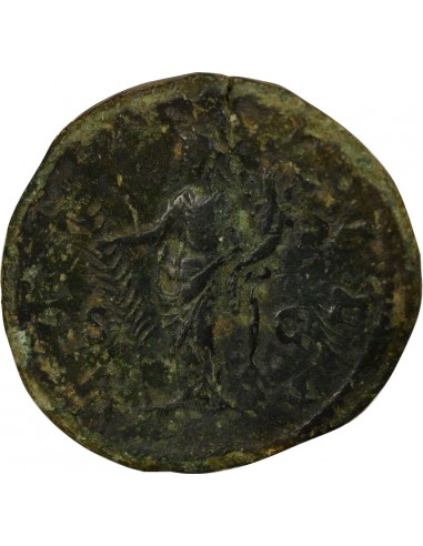 Rome Empire Faustine Jeune Hilaritas 1 sesterce Laiton 161-176 R Rome