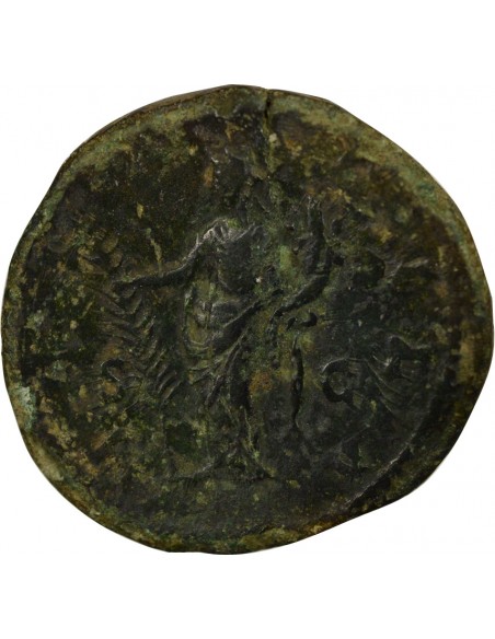 Rome Empire Faustine Jeune Hilaritas 1 sesterce Laiton 161-176 R Rome