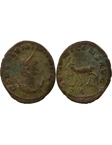 Rome Empire Salonine Antilope à gauche 1 antoninien Billon 267-268 R Rome