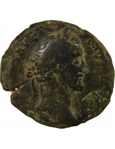 Rome Empire Antonin le Pieux Providence 1 sesterce Laiton 156-157 R Rome 2
