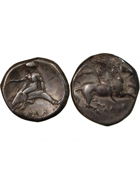 Grèce (Calabre) 1 nomos Argent 302-281 AV JC Tarente